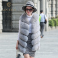 Excellent fast supplier woman real fox fur vest 2017 fashion